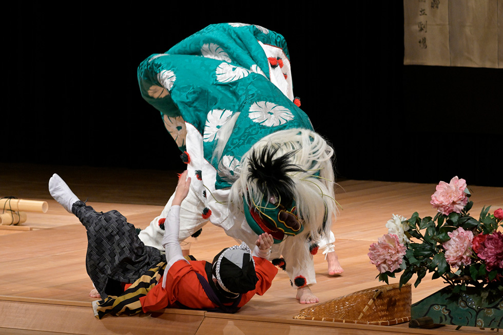 千本ゑんま堂大念佛狂言牡丹獅子イメージ