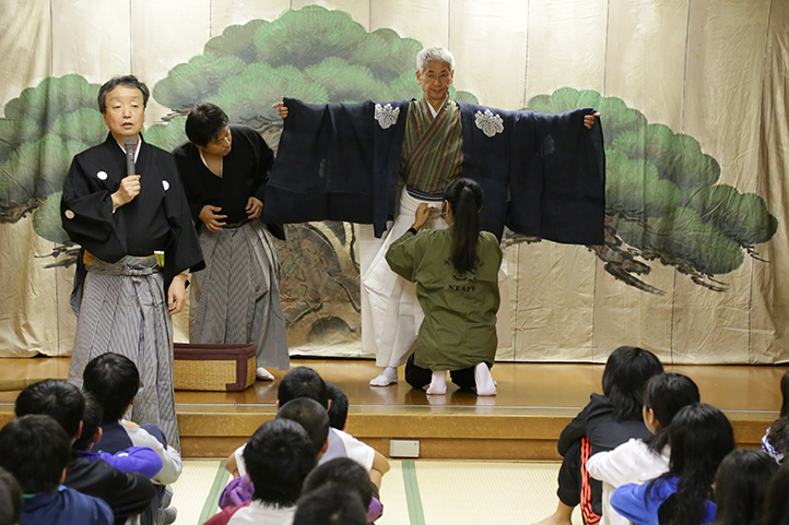 着付け、面付の実演