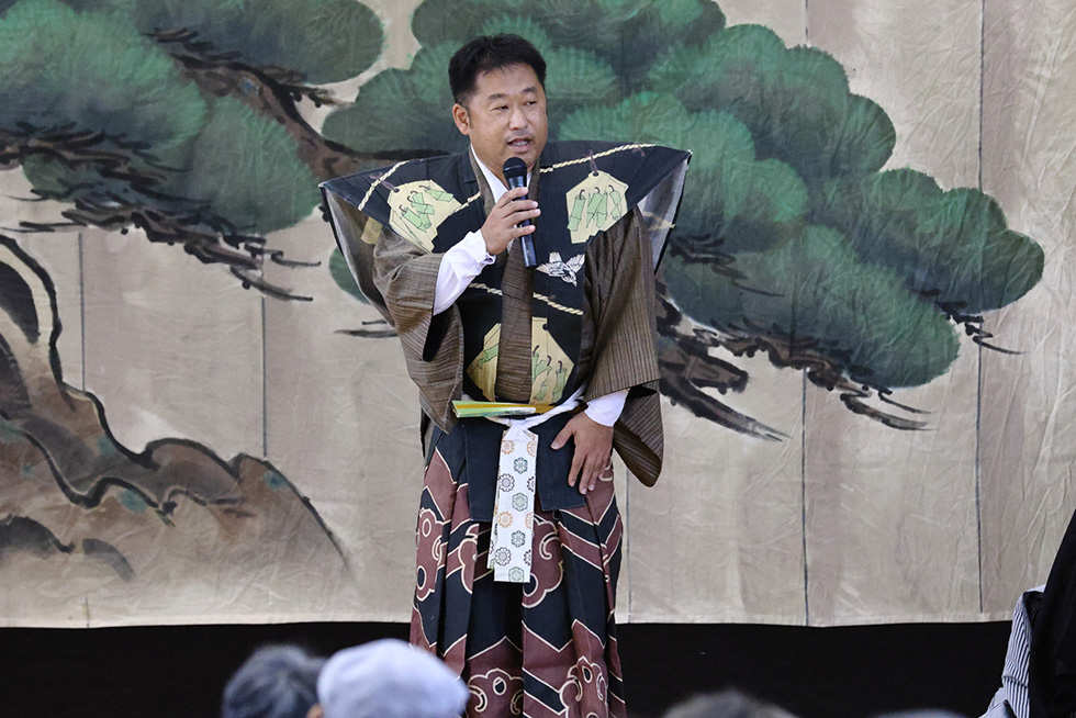 『勧修ふれあいの集い』岩見狂言解説イメージ
